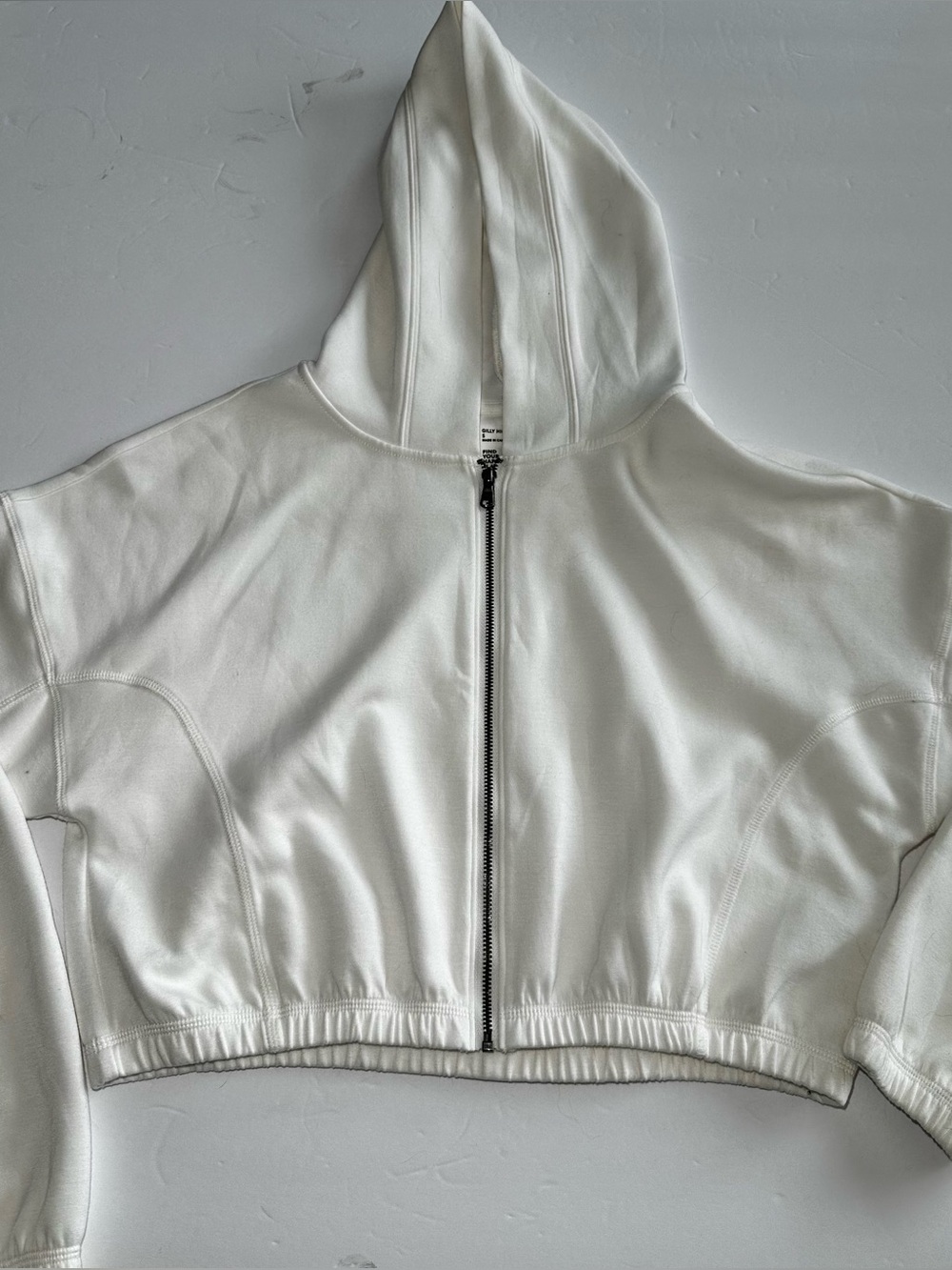 Gilly Hicks White Zip Hoodie.